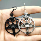 RETRO PENTAGRAM EARRINGS