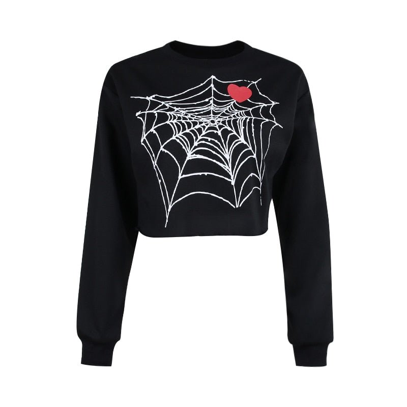 Women's Spooky Gothic Long Sleeve Top