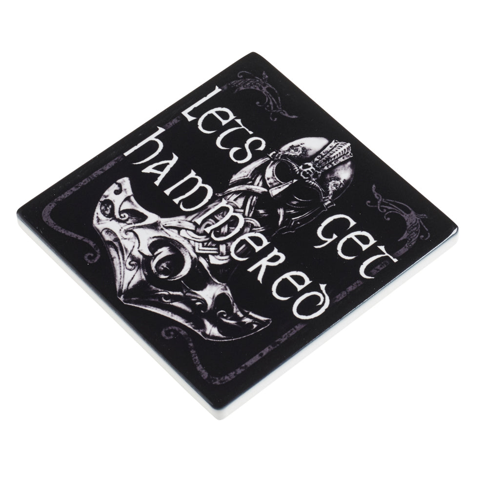 Let's Get Hammered Ceramic Coaster – 9.3 cm