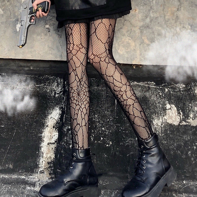 Women's Gothic Patterned Tights – 6 Styles
