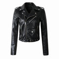 Women's Cropped Faux Leather Jacket – 5 Colours