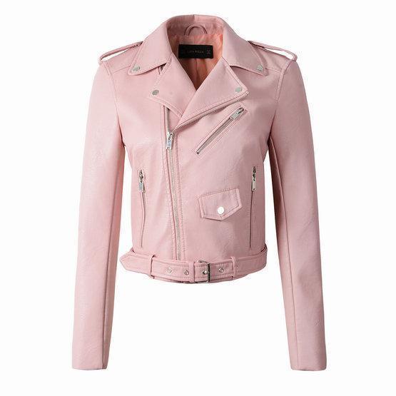 Women's Cropped Faux Leather Jacket – 5 Colours