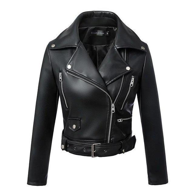 Black Leather Jacket – XS–L