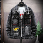 Men's Skull Denim Jacket – Black or Blue