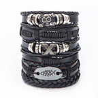 Men's Gothic Multi-Layer Bracelet – 5 Adjustable Styles