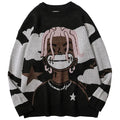 Black Casual Knit Sweater