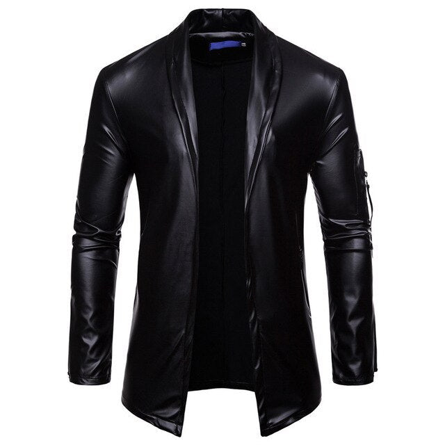 Men's Faux Leather Jacket – S–XXL