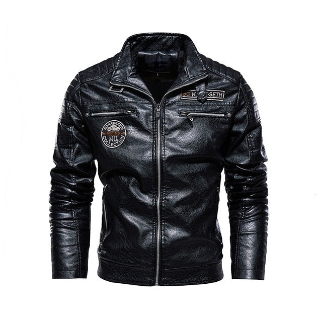 Men's Faux Leather Jacket – S–XL