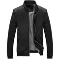 Men's Faux Leather Jacket – Black, Blue or Red, XS–3XL