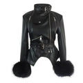 Women's Faux Leather Jacket – S–XL