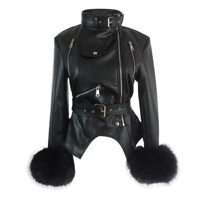 Women's Faux Leather Jacket – S–XL