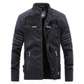 Men's Faux Leather Jacket – Black, Green or Brown, S–XL