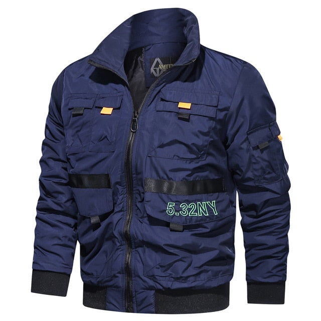 Men's Bomber Jacket – Black, Green, Yellow or Blue