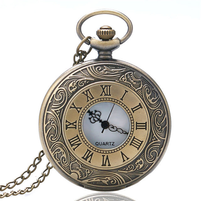 Gothic Steampunk Pocket Watch – Black, Gold & Silver