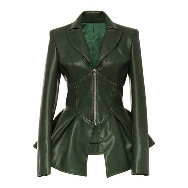 Women's Faux Leather and Suede Jacket – 4 Colours