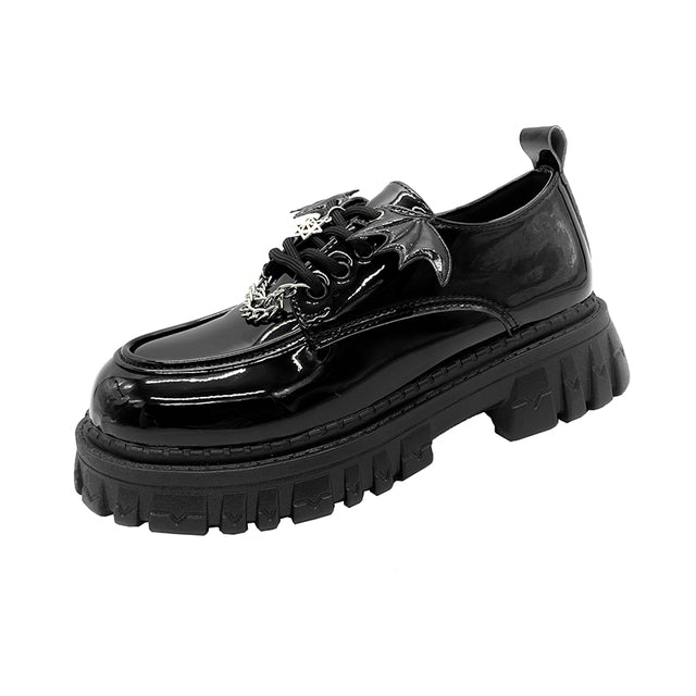 Women's Gothic Bat Wing Shoes – Faux Leather