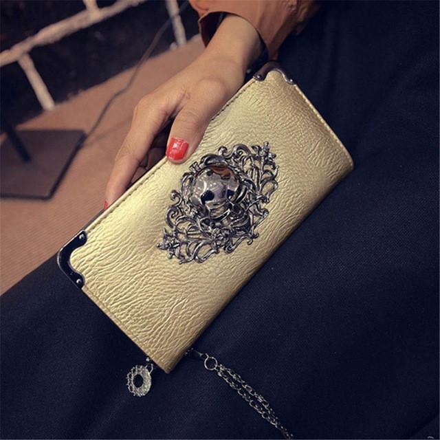 Women's Skull Zip Wallet – 5 Colours