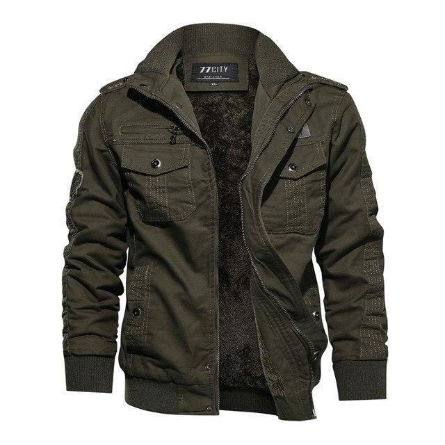 Men's Military Jacket – XS–4XL