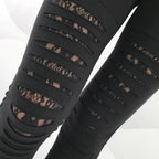 Women's Black Gothic Leggings – S–XL