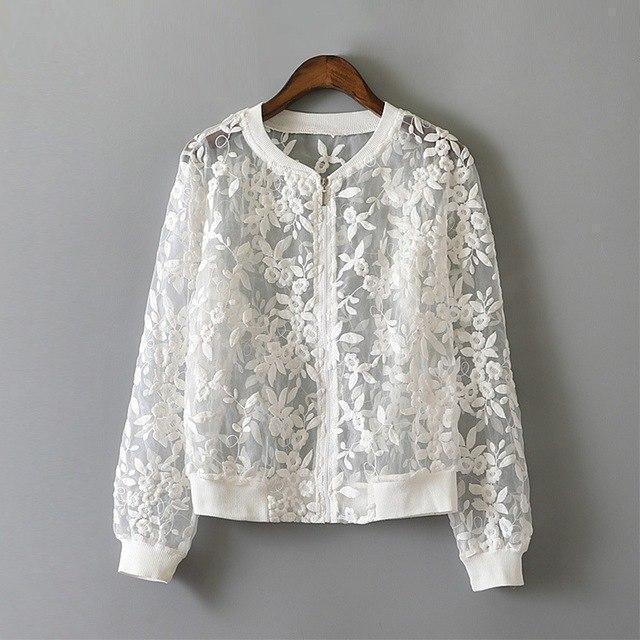 Women's Gothic Floral Jacket – Black or White