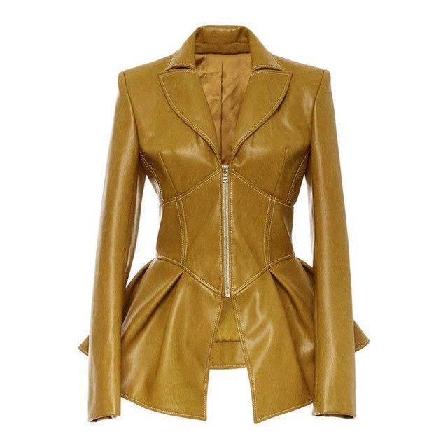 Women's Faux Leather and Suede Jacket – 4 Colours