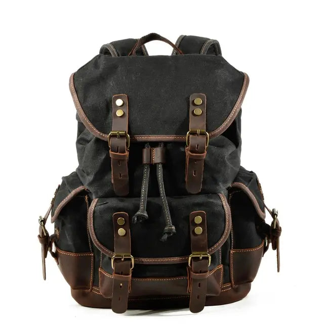 Men's Gothic Backpack – Black, Green & Brown