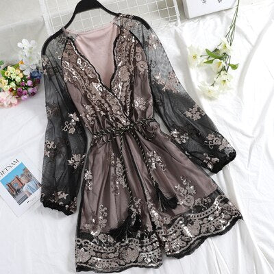 Women's Floral Robe – One Size