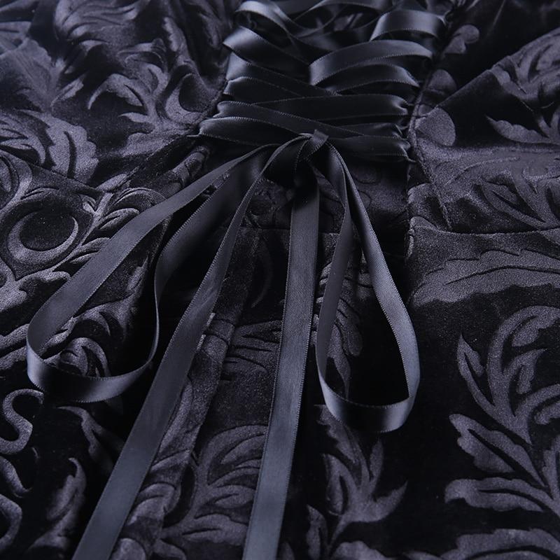 Women's Floral Gothic Dress – S–L