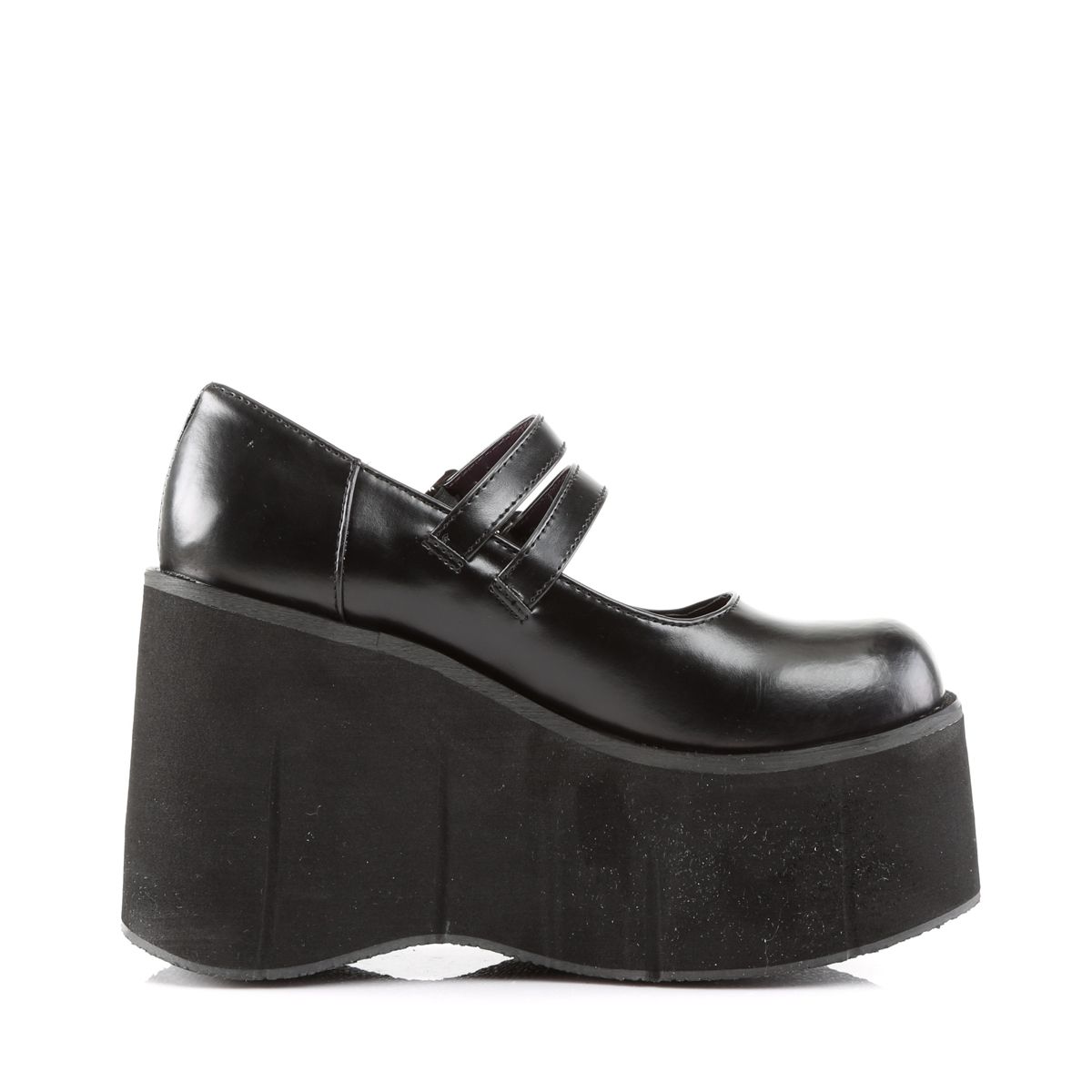 Women's Double Strap Platform Shoes – Vegan Faux Leather