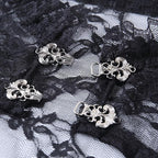 Women's Vintage Floral Long Sleeve Crop Top