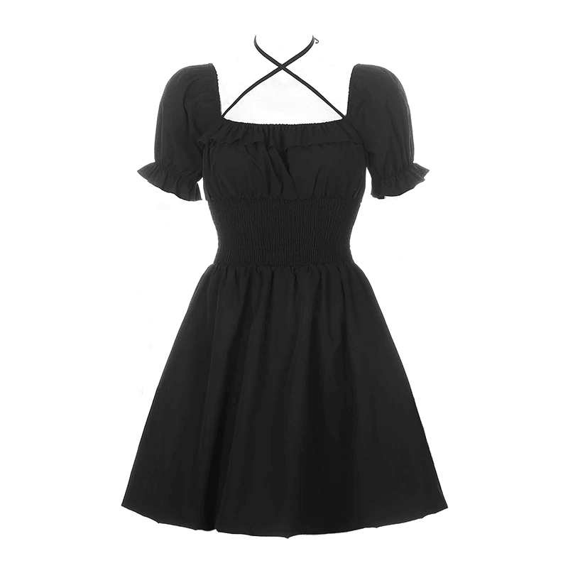 Women's Vintage Short Sleeve Summer Dress
