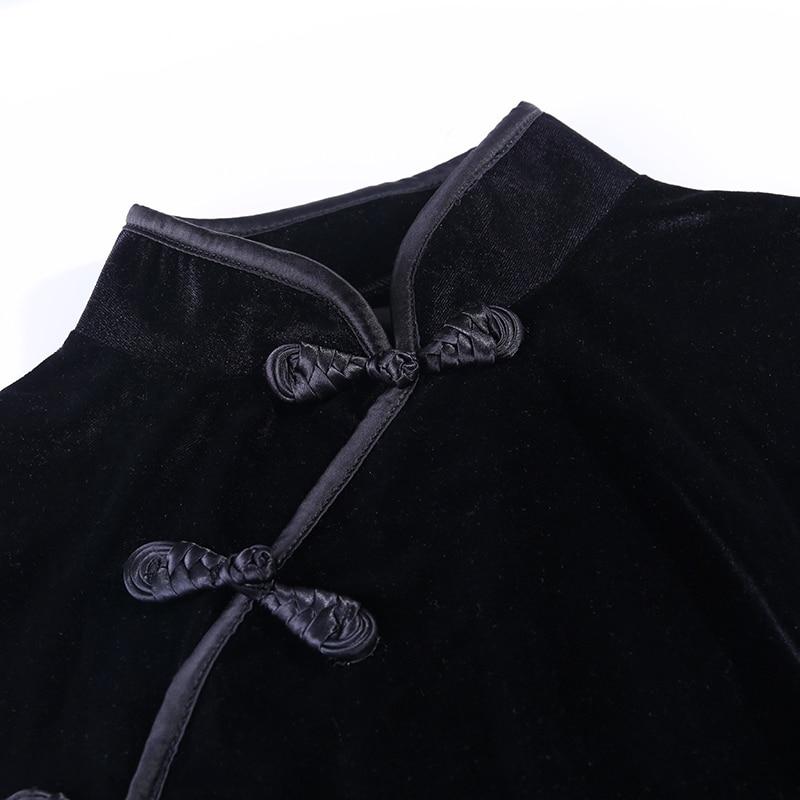 Women's Gothic Velvet Dress – Black or Purple