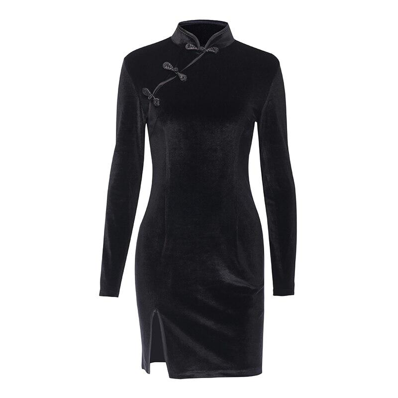 Women's Gothic Velvet Dress – Black or Purple
