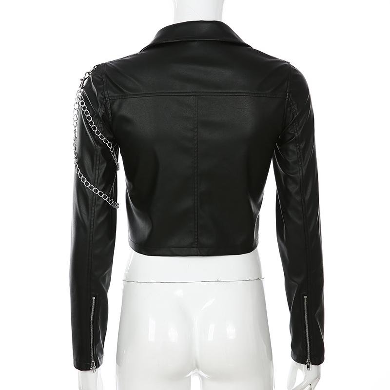 Women's Gothic Faux Leather Jacket – S–XXL