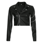Women's Gothic Faux Leather Jacket – S–XXL