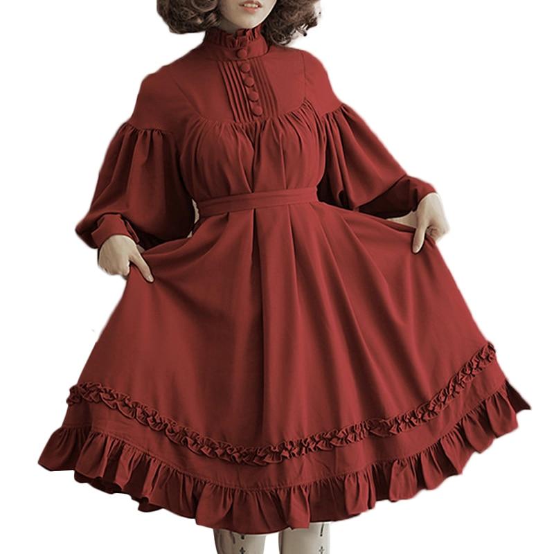 Women's Lolita Dress – Black, Green or Red